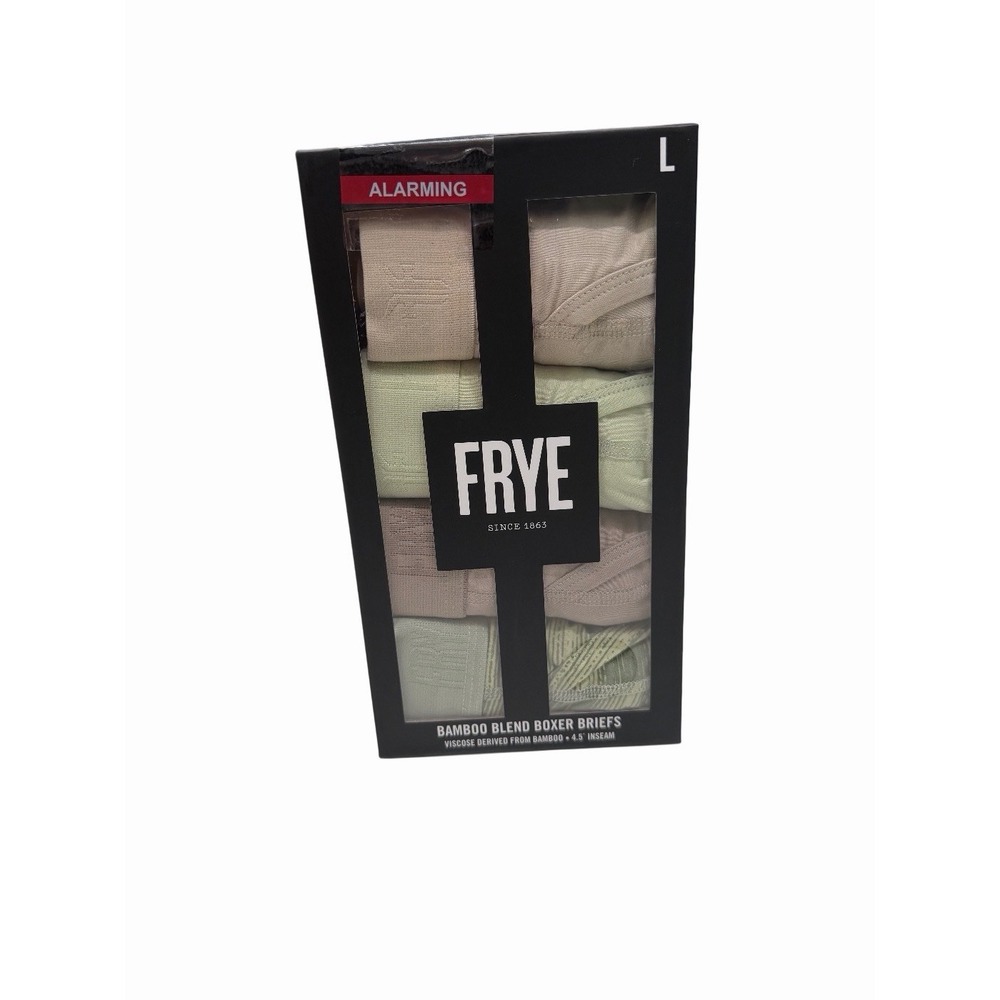 FRYE Bamboo Blend Men's Boxer Briefs - 4 Pack - L - Brand New NIB